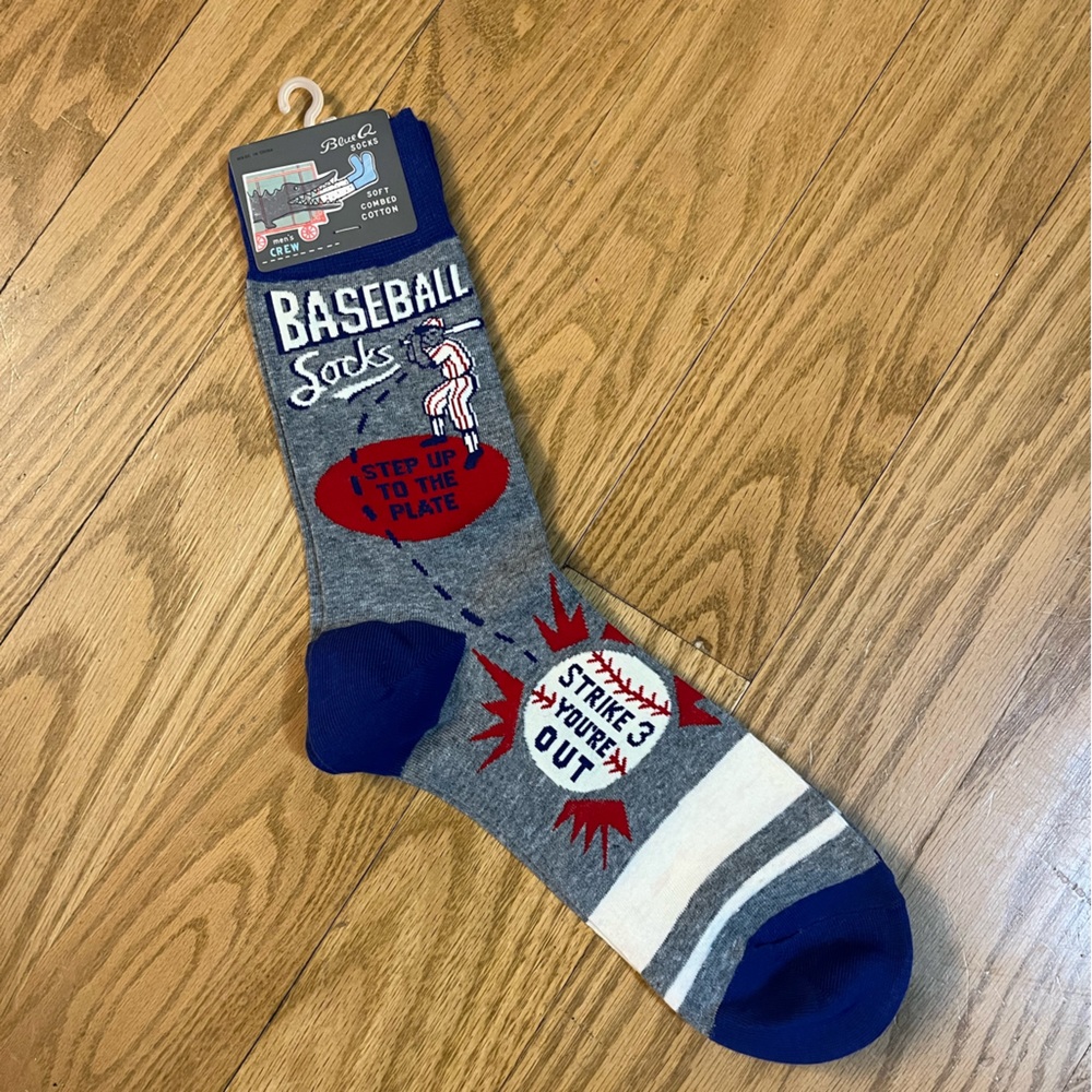 NWT Baseball Graphic Socks